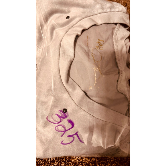 DG2 Grunge Goth Slouchy Oversized Retro Studded Faux Suede Blouse Top XL - Picture 13 of 13